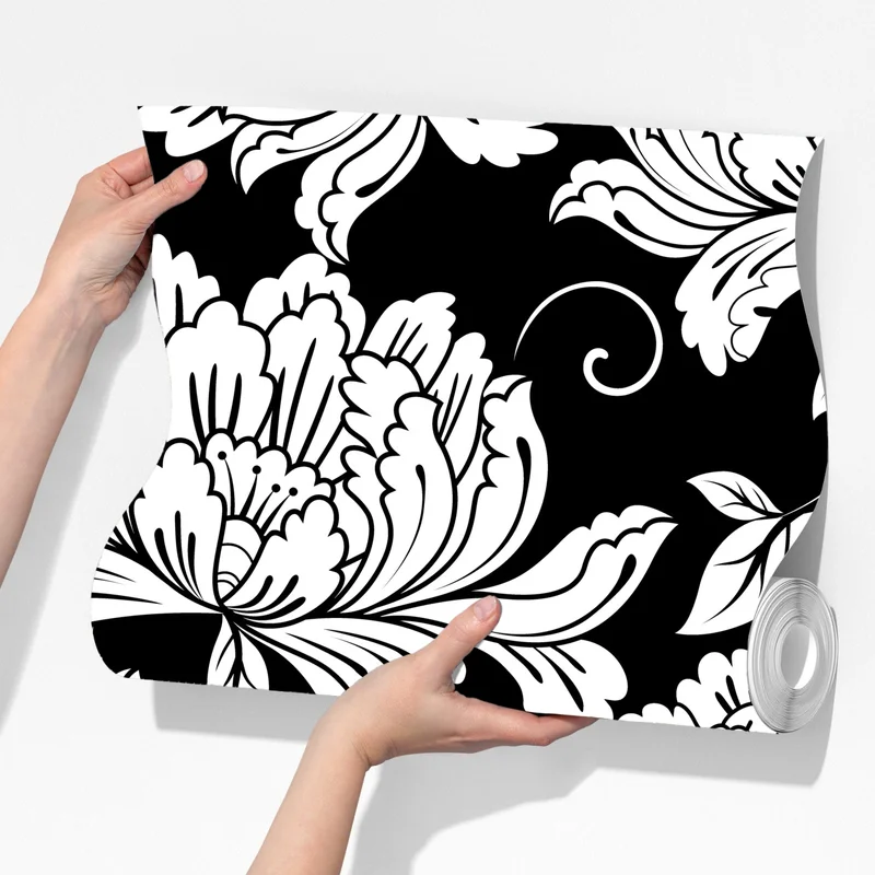 Fototapete monochromes blumenmuster Fototapete monochromes blumenmuster