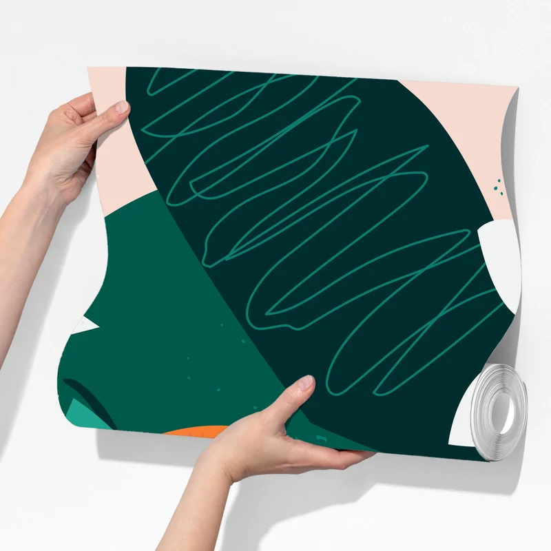 Fototapete tropische blätter und zitrus illustration Fototapete tropische blätter und zitrus illustration