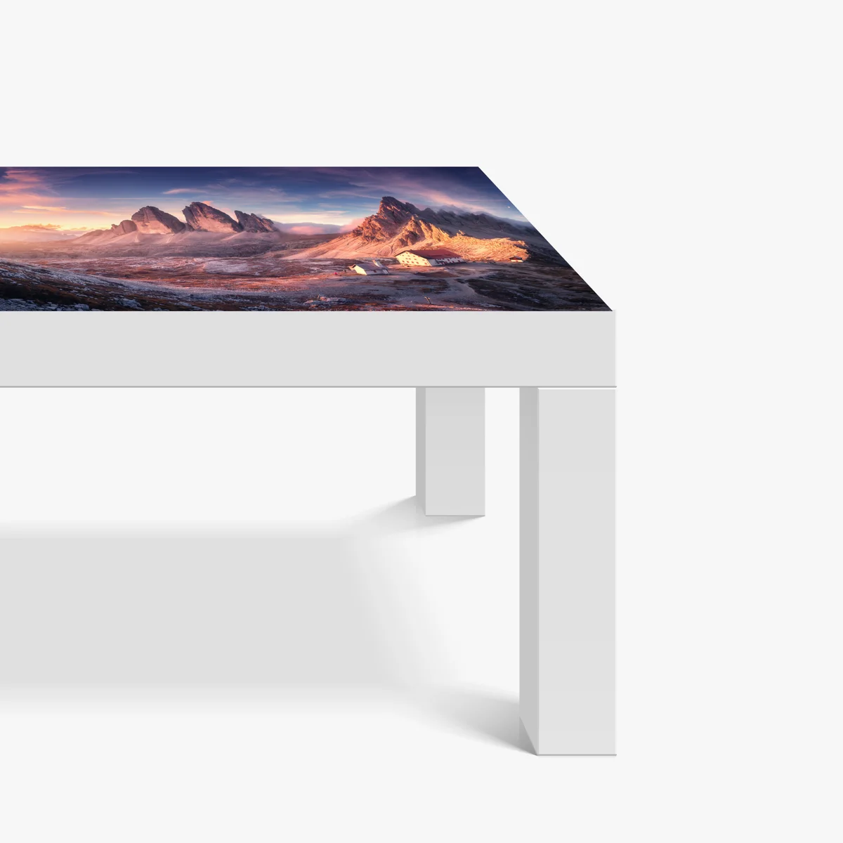 Tischaufkleber und Schreibtischaufkleber sonnenaufgang über den gipfeln der Dolomiten Tischaufkleber und Schreibtischaufkleber sonnenaufgang über den gipfeln der Dolomiten