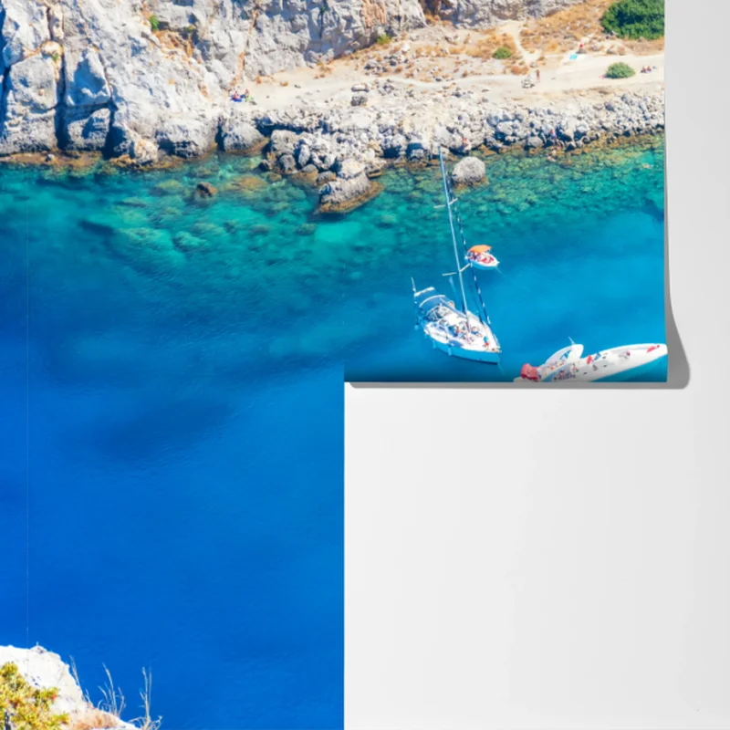 Fototapete luftaufnahme der Anthony Quinn Bucht, Rhodos Fototapete luftaufnahme der Anthony Quinn Bucht, Rhodos