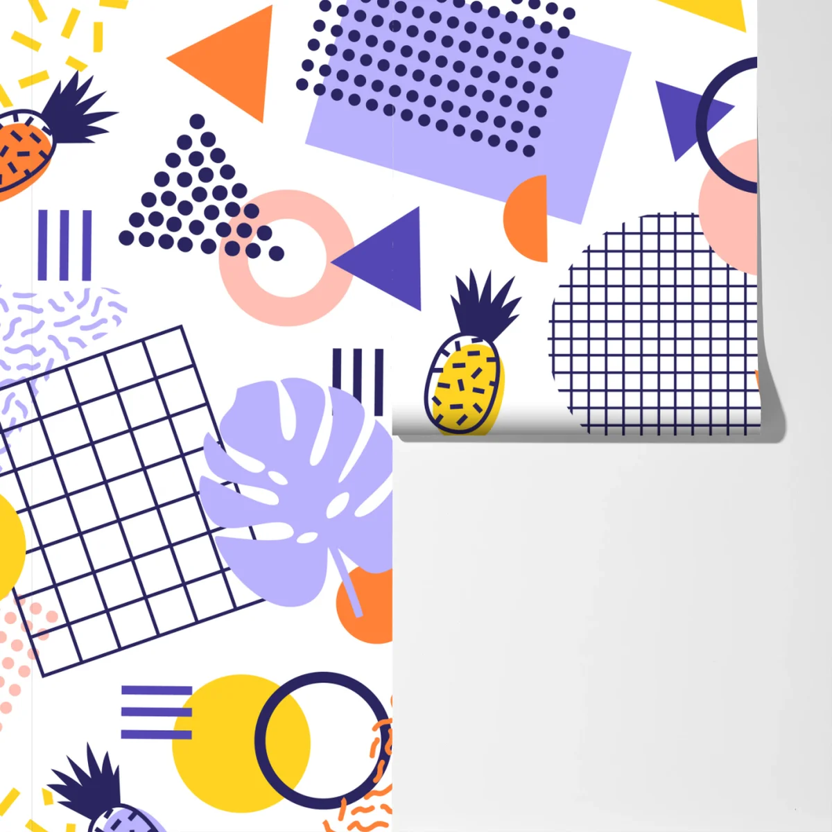 Fototapeta zabawny tropikalny wzór geometryczny Fototapeta zabawny tropikalny wzór geometryczny