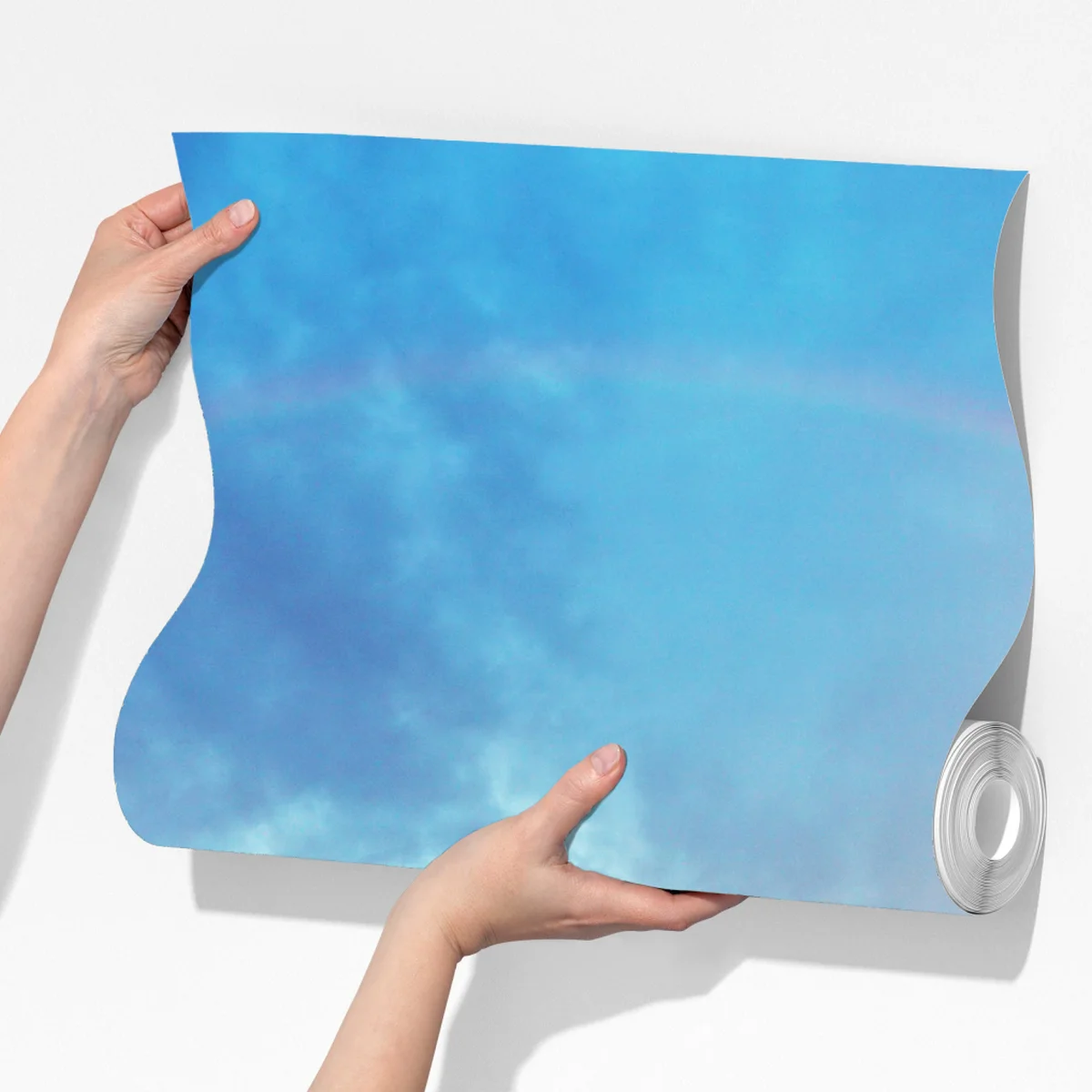 Fototapete regenbogen über goldenem weizenfeld bei sonnenuntergang Fototapete regenbogen über goldenem weizenfeld bei sonnenuntergang