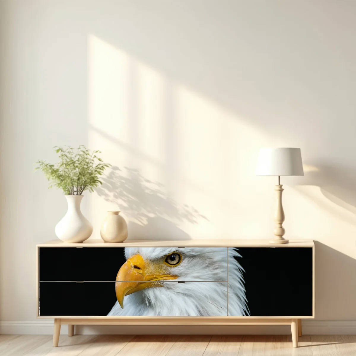 Repositionierbarer Aufkleber majestätisches porträt eines weißkopfseeadlers Repositionierbarer Aufkleber majestätisches porträt eines weißkopfseeadlers