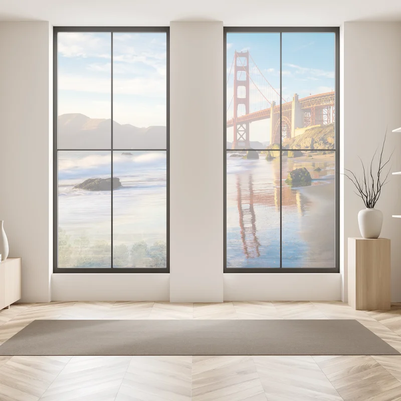 Fensteraufkleber Golden Gate Bridge bei sonnenuntergang