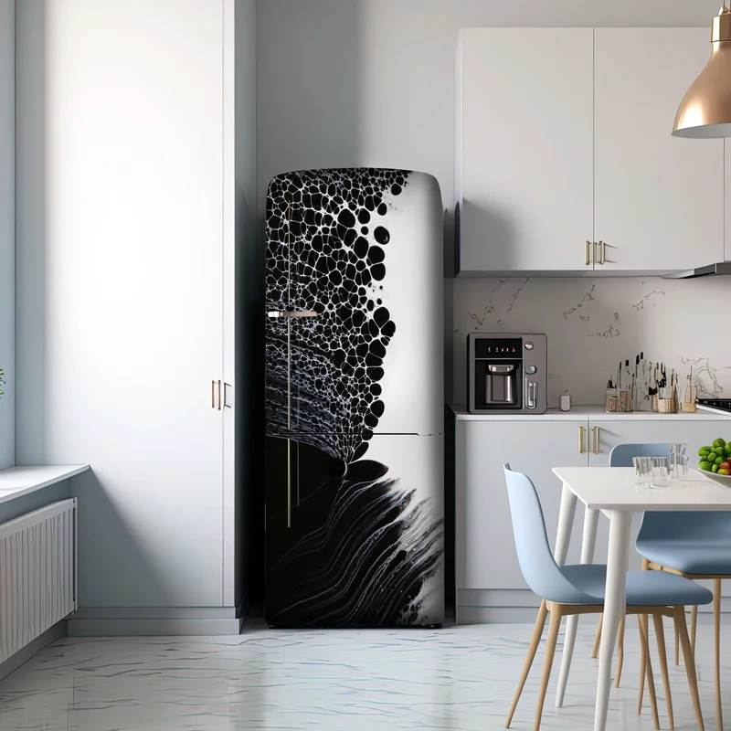 Kühlschrankaufkleber monochromes zellmuster