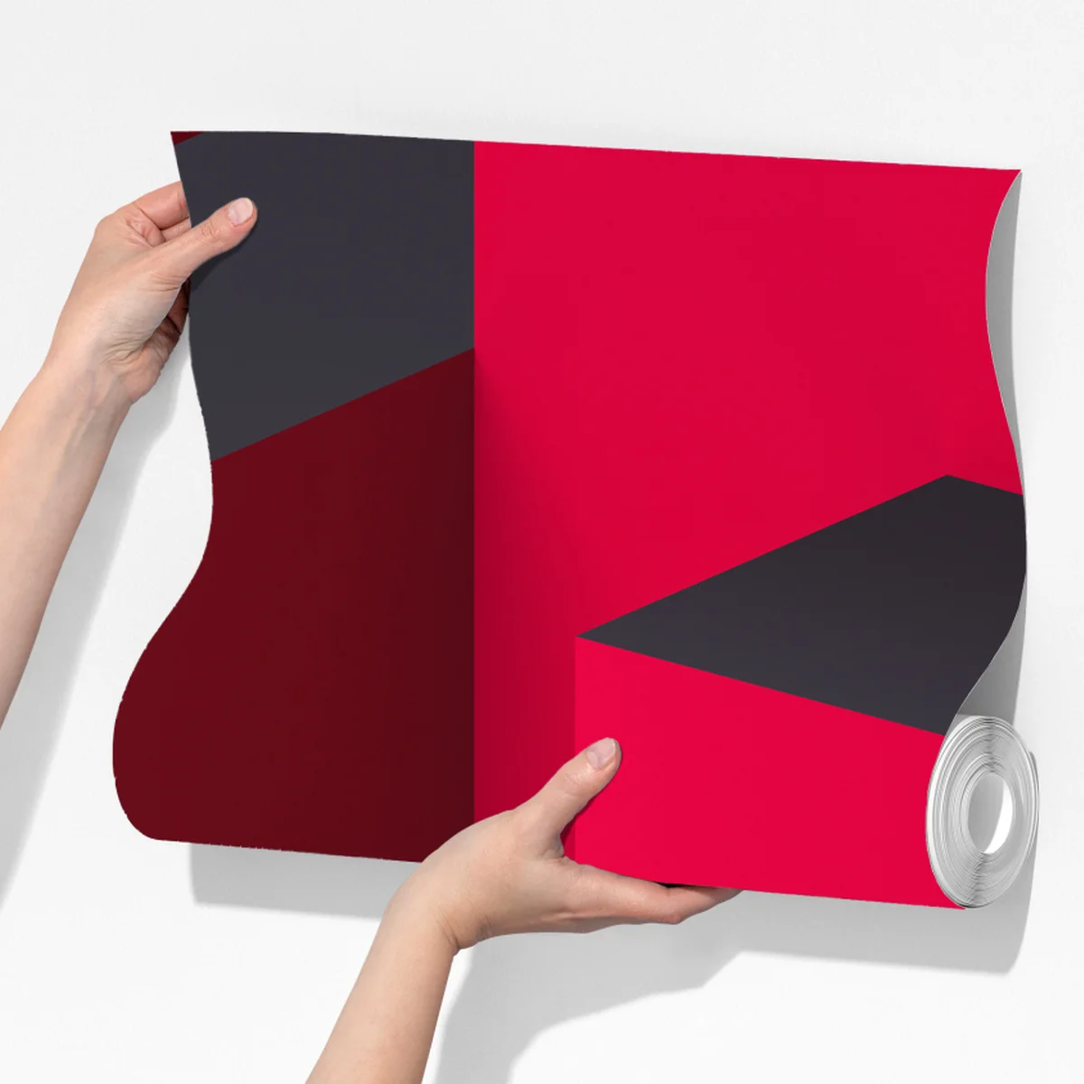 Fototapete kräftige rote geometrische blöcke Fototapete kräftige rote geometrische blöcke