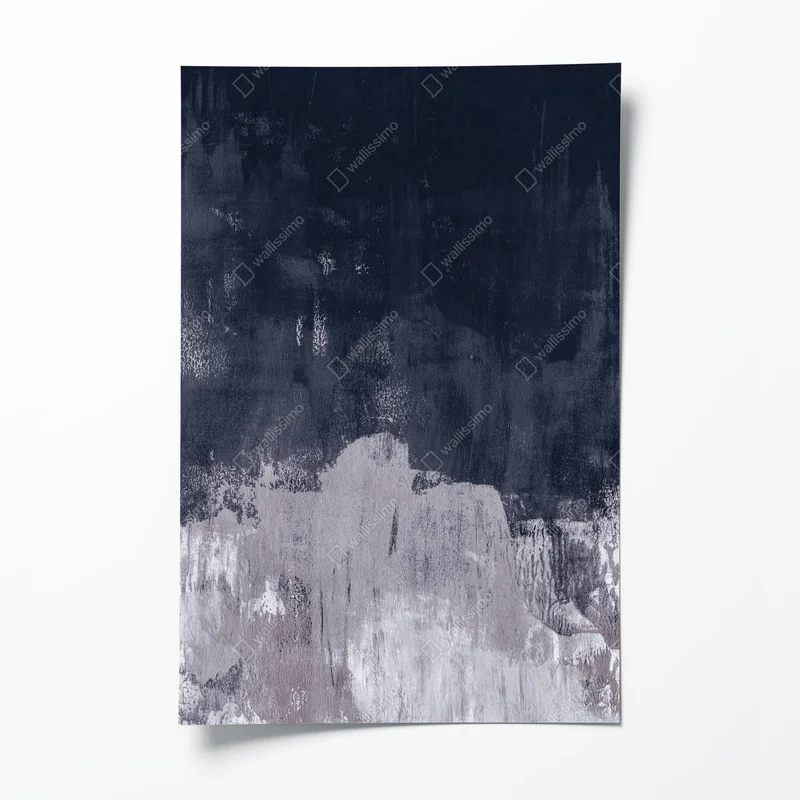 Poster abstrakte struktur in dunkelblau und grau • Poster bei Wallnifity® Poster abstrakte struktur in dunkelblau und grau • Poster bei Wallnifity®