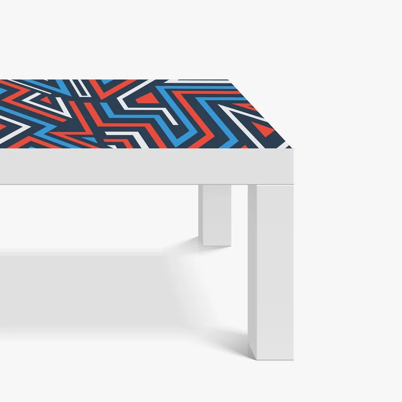 Tischaufkleber und Schreibtischaufkleber fette geometrische linien