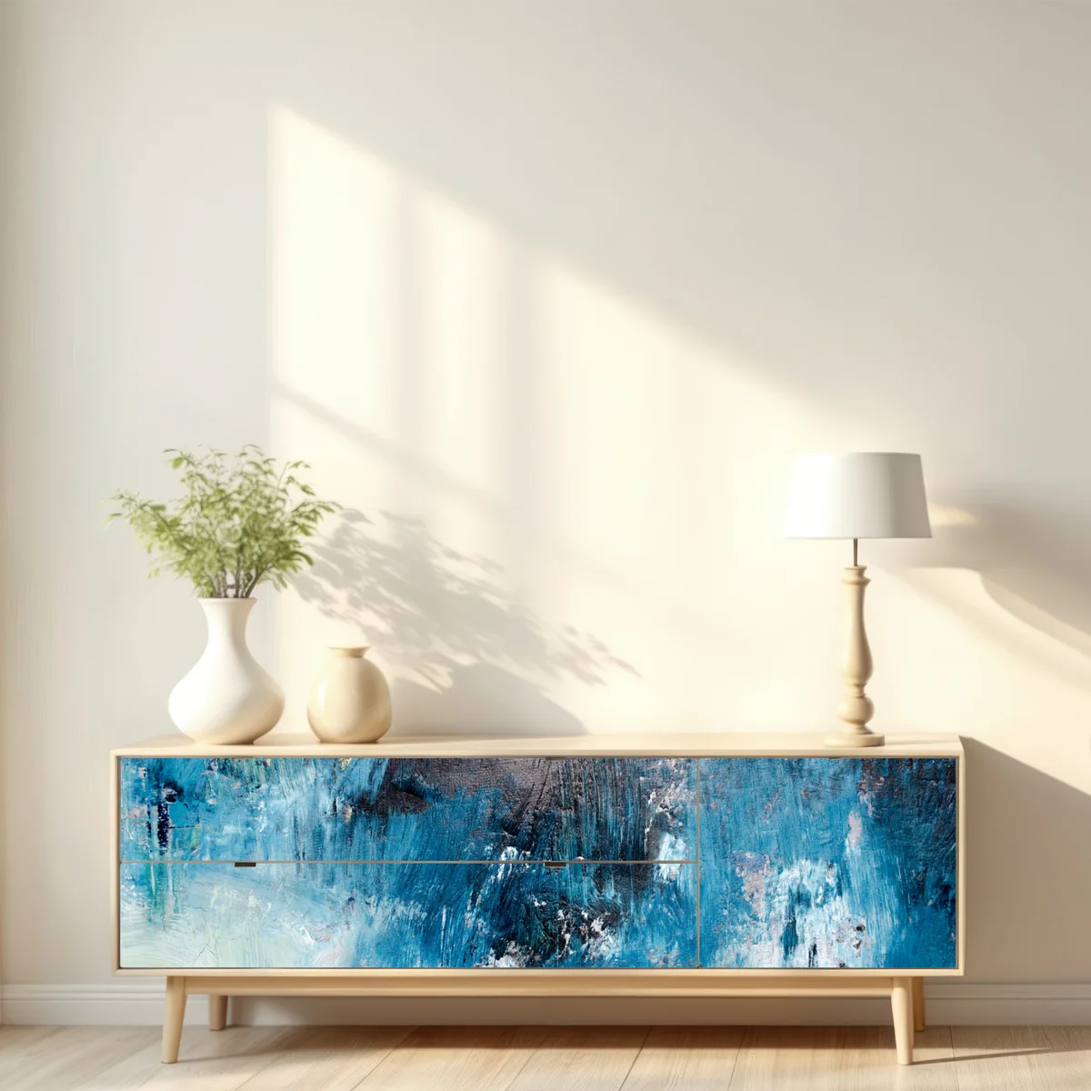 Repositionierbarer Aufkleber tiefblaue abstrakte struktur Repositionierbarer Aufkleber tiefblaue abstrakte struktur