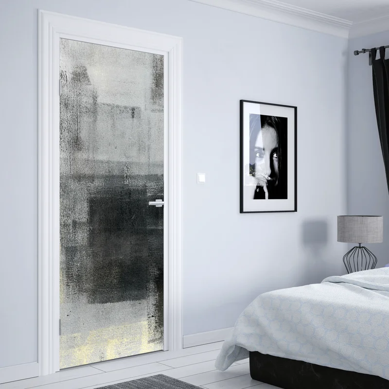 Türaufkleber subtile monochrome textur Türaufkleber subtile monochrome textur