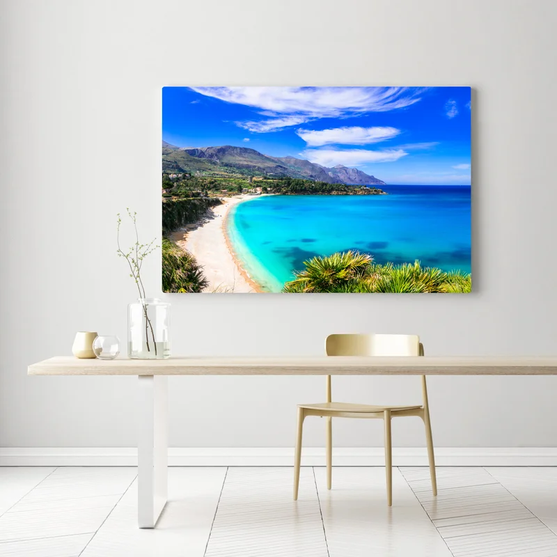 Leinwandbild türkisstrand küstenlandschaft Leinwandbild türkisstrand küstenlandschaft