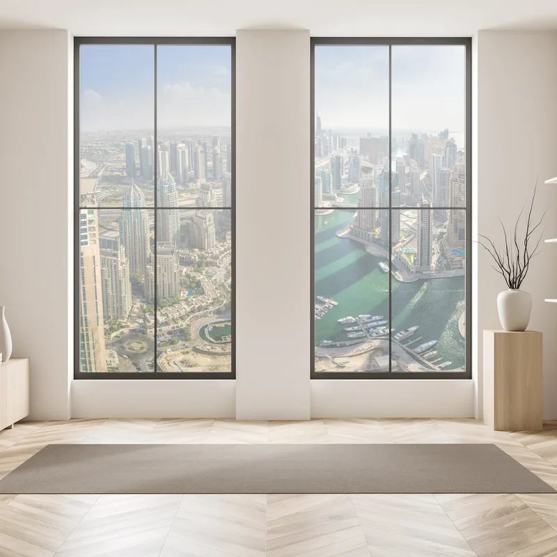 Fensteraufkleber Dubai Marina panorama skyline