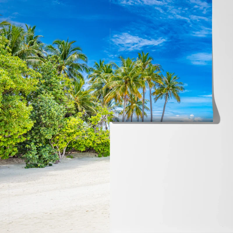Fototapete tropischer strand mit palmen Fototapete tropischer strand mit palmen