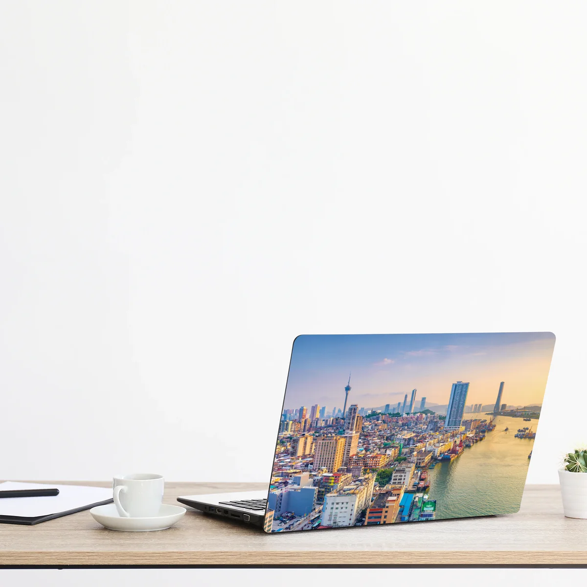 Laptop-Aufkleber Macau skyline bei sonnenuntergang Laptop-Aufkleber Macau skyline bei sonnenuntergang