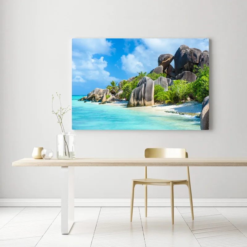 Leinwandbild strand Anse Source d'Argent, La Digue Leinwandbild strand Anse Source d'Argent, La Digue