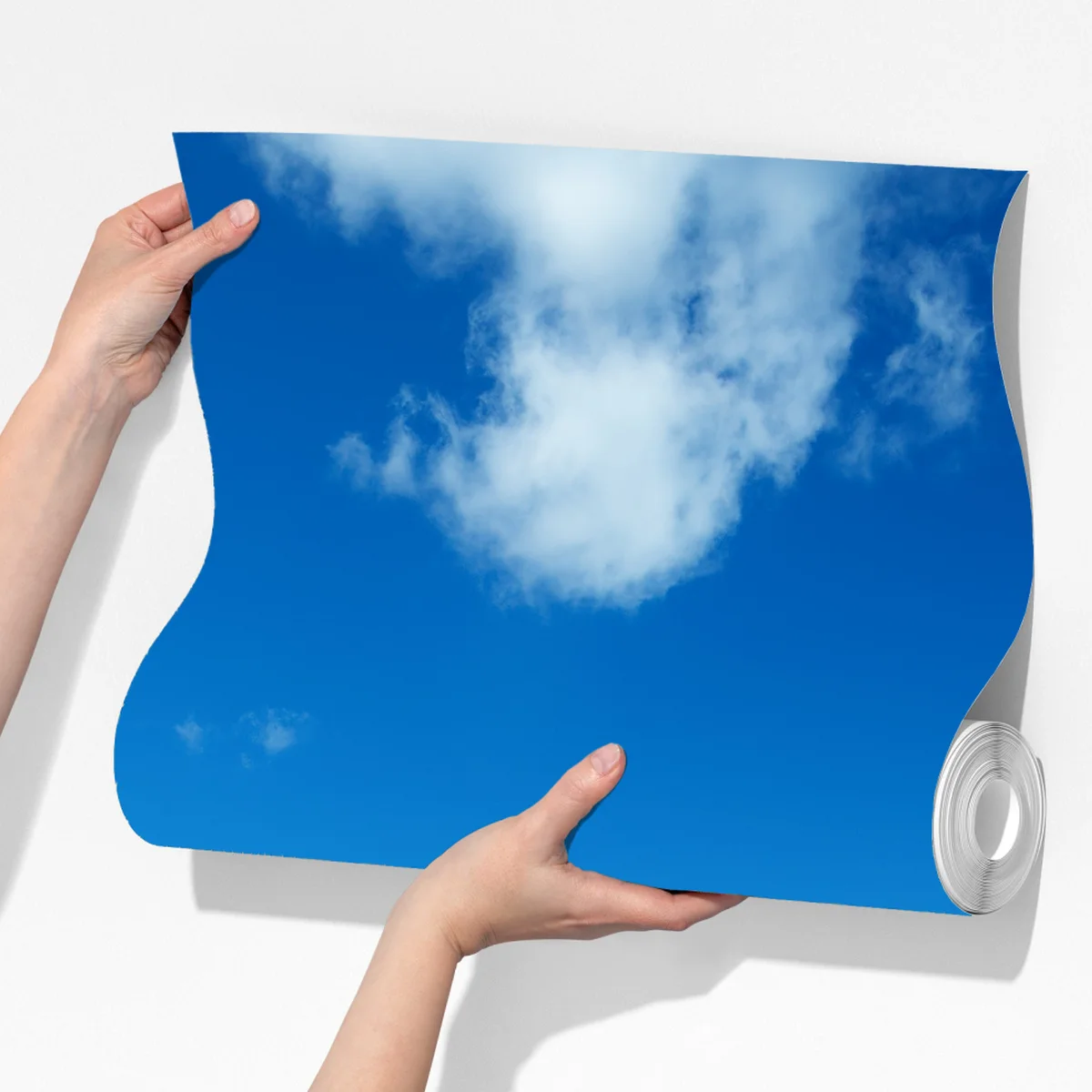 Fototapeta słoneczna łąka z mniszkami i błękitnym niebem Fototapeta słoneczna łąka z mniszkami i błękitnym niebem