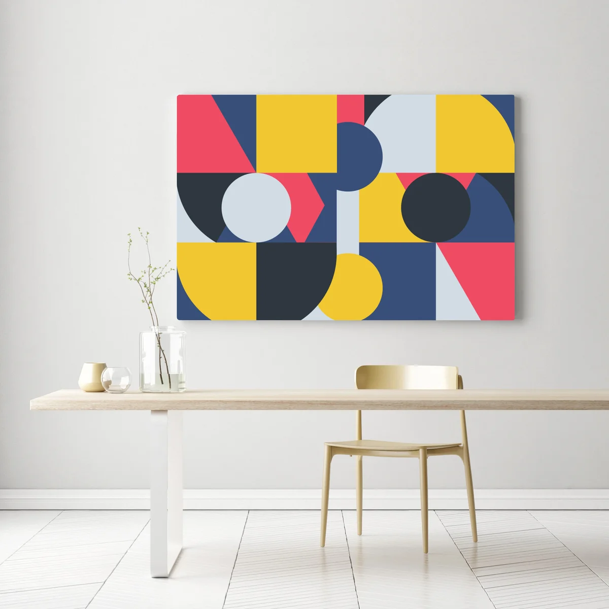 Leinwandbild lebendige geometrische komposition Leinwandbild lebendige geometrische komposition