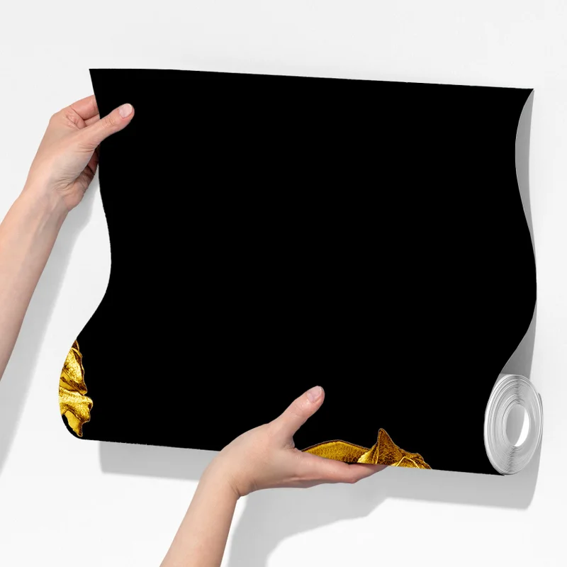 Fototapeta złote róże na czarnym tle Fototapeta złote róże na czarnym tle