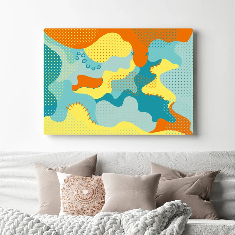 Leinwandbild lebendige abstrakte pop-art-komposition Leinwandbild lebendige abstrakte pop-art-komposition