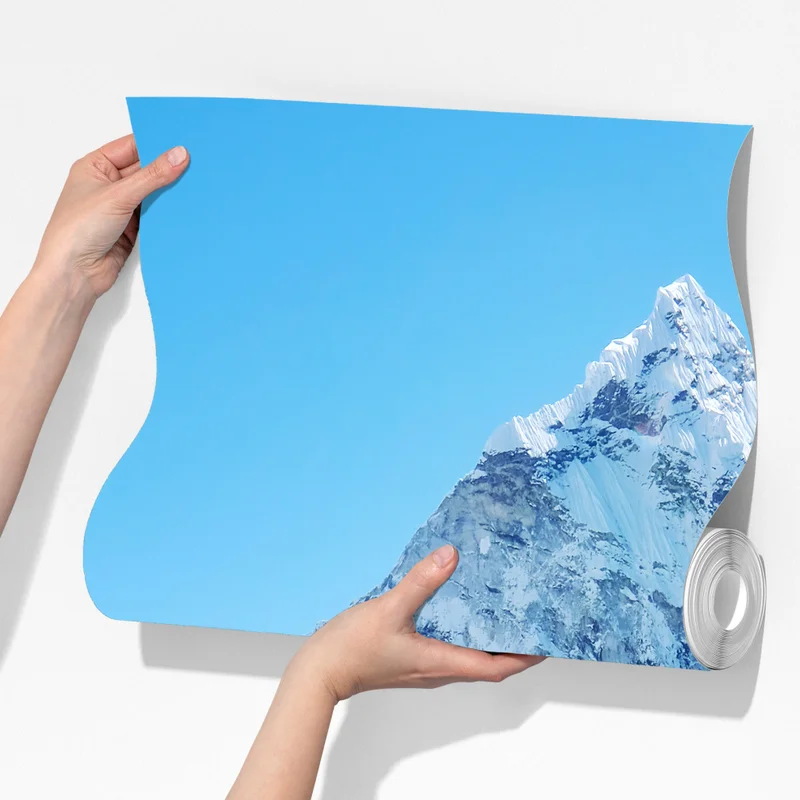 Fototapeta majestatyczny ośnieżony szczyt górski Fototapeta majestatyczny ośnieżony szczyt górski