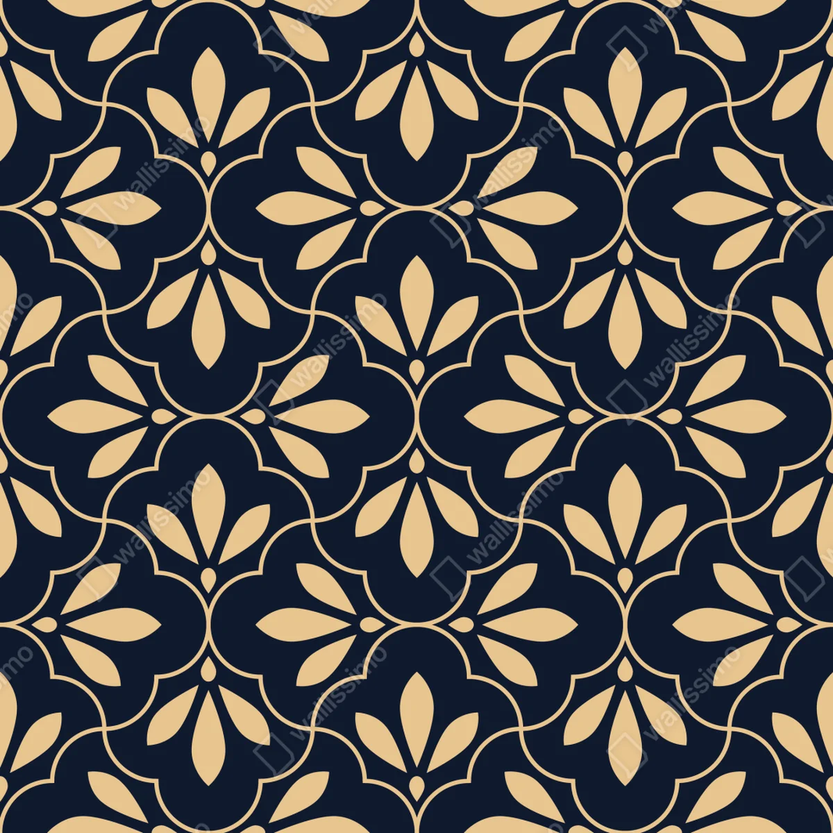 Tischaufkleber und Schreibtischaufkleber marineblau-beige ornament Tischaufkleber und Schreibtischaufkleber marineblau-beige ornament