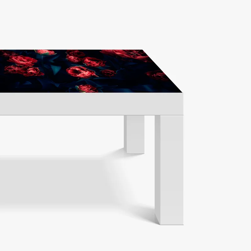 Tischaufkleber und Schreibtischaufkleber dunkler roter tulpenstrauß Tischaufkleber und Schreibtischaufkleber dunkler roter tulpenstrauß