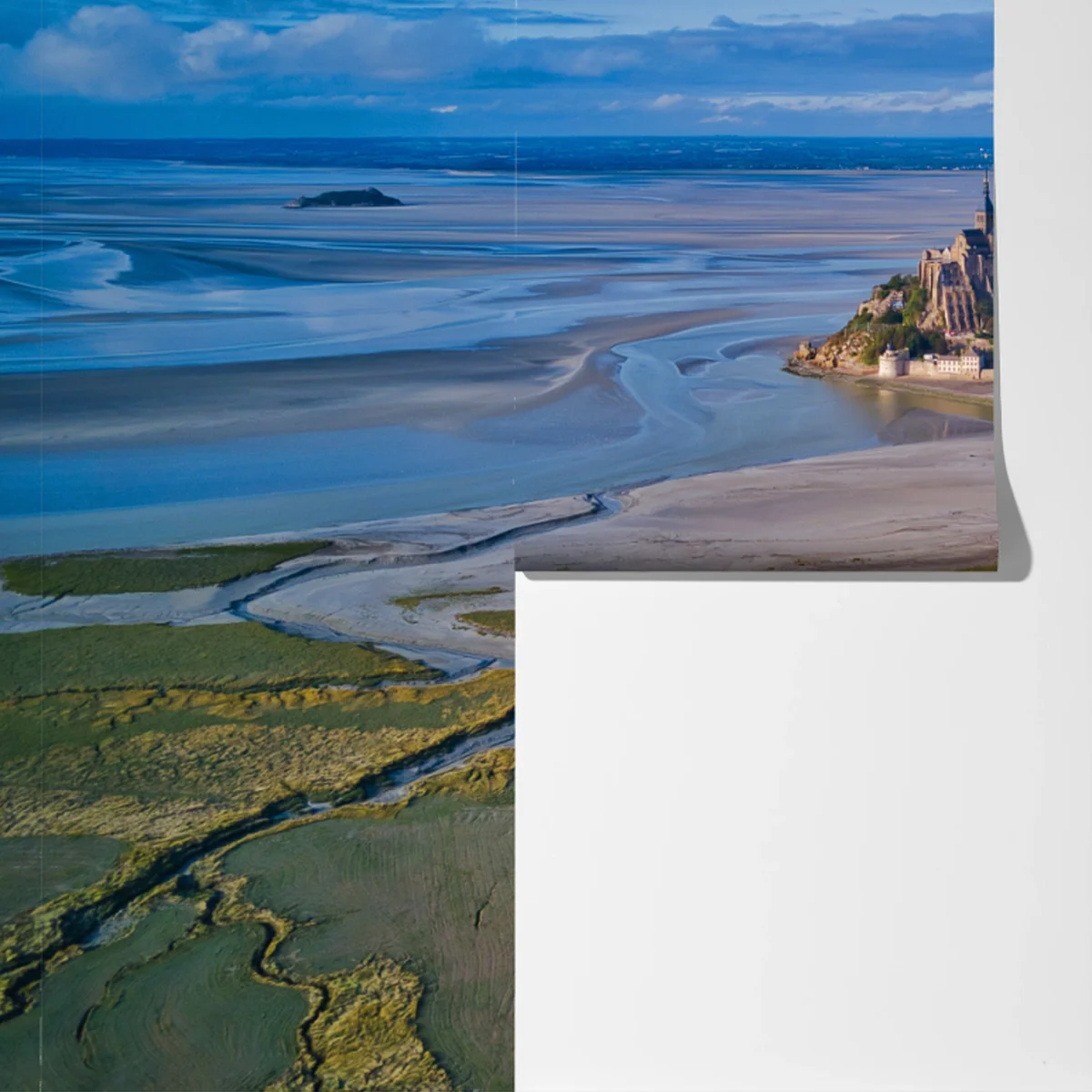 Fototapeta Mont Saint-Michel widok z lotu ptaka Fototapeta Mont Saint-Michel widok z lotu ptaka