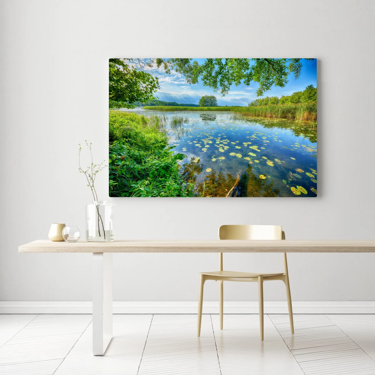 Leinwandbild sommer am Masurensee Leinwandbild sommer am Masurensee