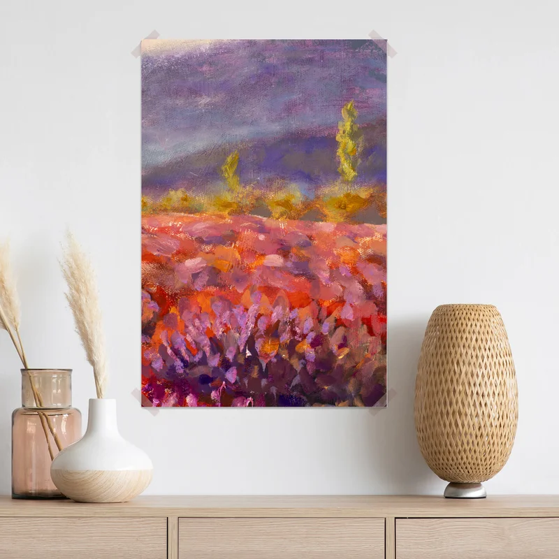 Poster Provence lavendelfeld gemälde Poster Provence lavendelfeld gemälde