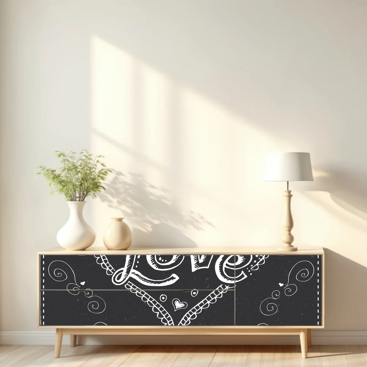 Repositionierbarer Aufkleber alles was du brauchst ist liebe und kaffee Repositionierbarer Aufkleber alles was du brauchst ist liebe und kaffee