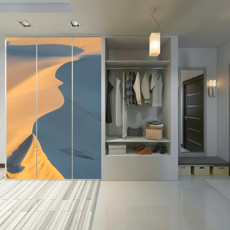 Schrankaufkleber goldene dünenkurven Schrankaufkleber goldene dünenkurven