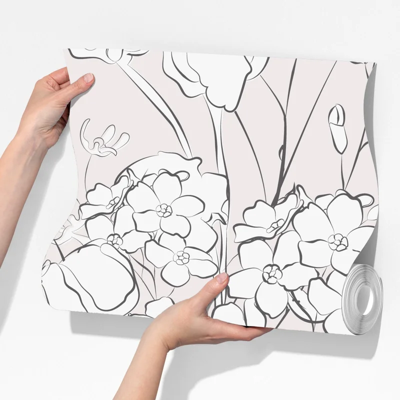 Fototapeta delikatny pastelowy motyw kwiatowy Fototapeta delikatny pastelowy motyw kwiatowy