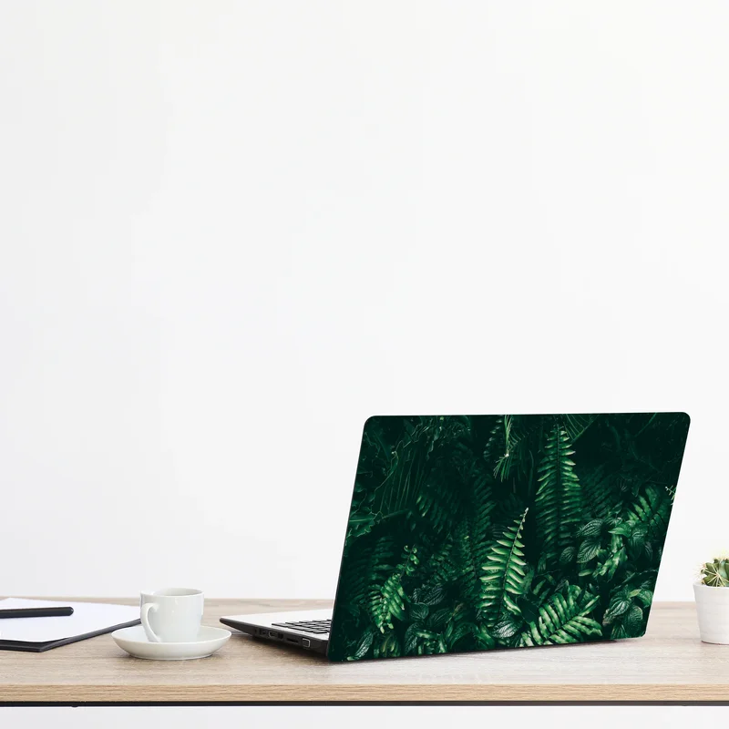 Naklejka na laptopa bujne tropikalne liście