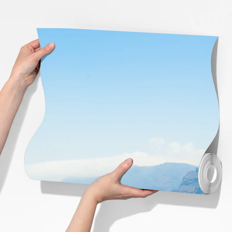 Fototapeta Santorini widok na wybrzeże z białą architekturą Fototapeta Santorini widok na wybrzeże z białą architekturą