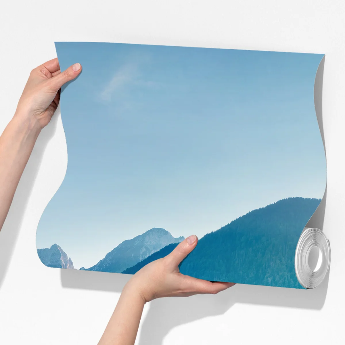 Fototapete sonniger Fusine see, Julische Alpen Fototapete sonniger Fusine see, Julische Alpen