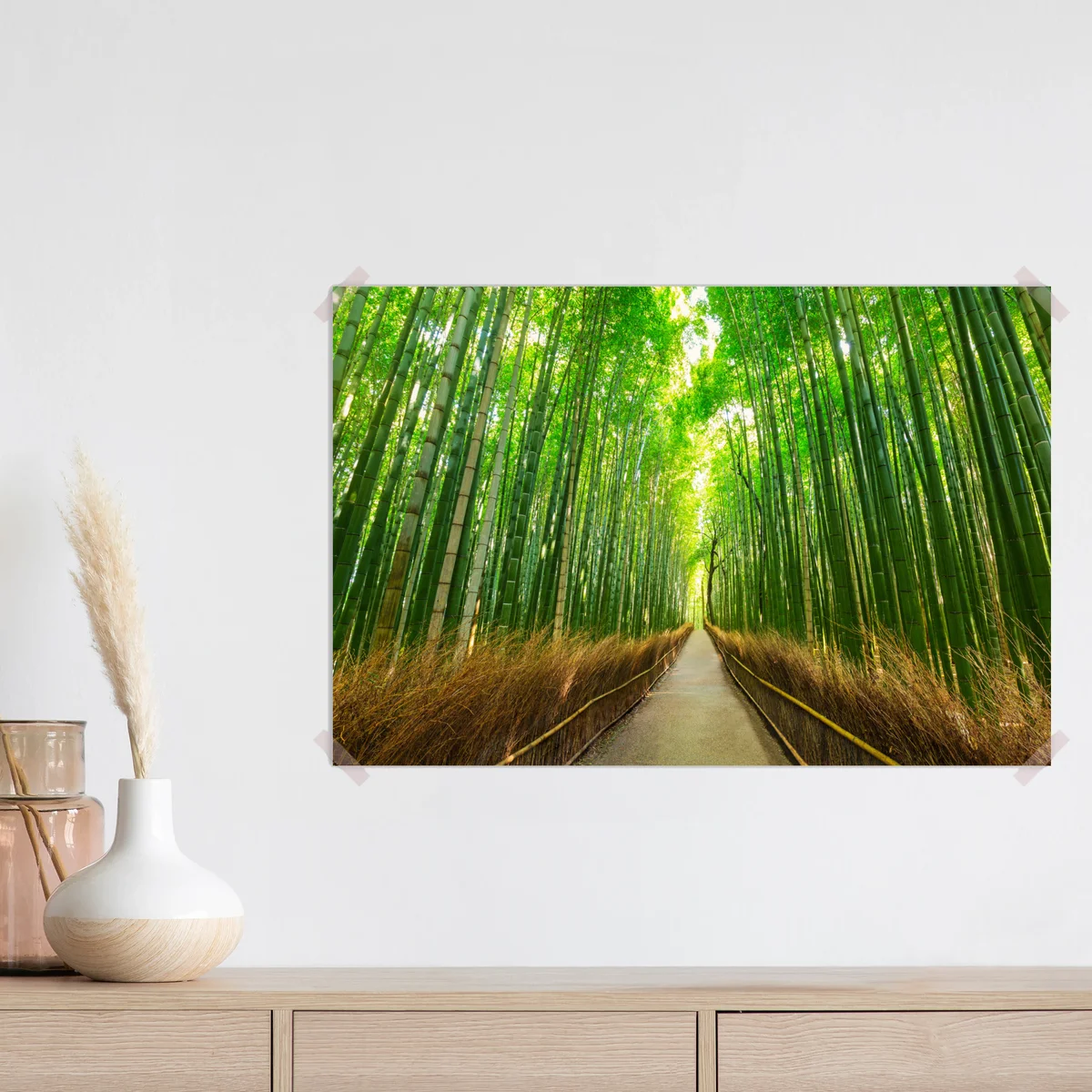 Poster ruhiger bambusweg in Kyoto Poster ruhiger bambusweg in Kyoto