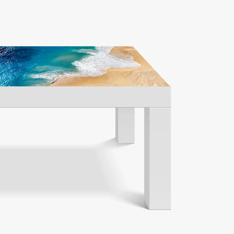 Tischaufkleber und Schreibtischaufkleber luftaufnahme türkisfarbener strand Tischaufkleber und Schreibtischaufkleber luftaufnahme türkisfarbener strand