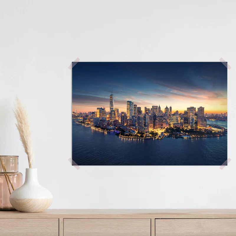 Poster Manhattan panorama bei sonnenaufgang Poster Manhattan panorama bei sonnenaufgang