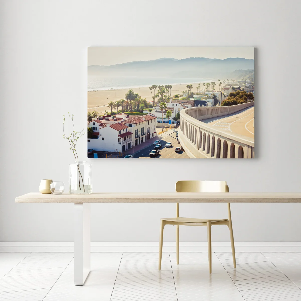 Leinwandbild Santa Monica küstenpanorama Leinwandbild Santa Monica küstenpanorama