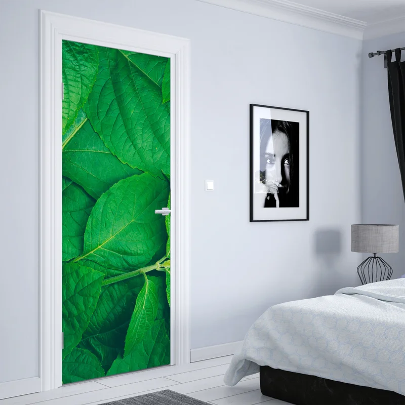 Türaufkleber saftige grüne blätter Türaufkleber saftige grüne blätter