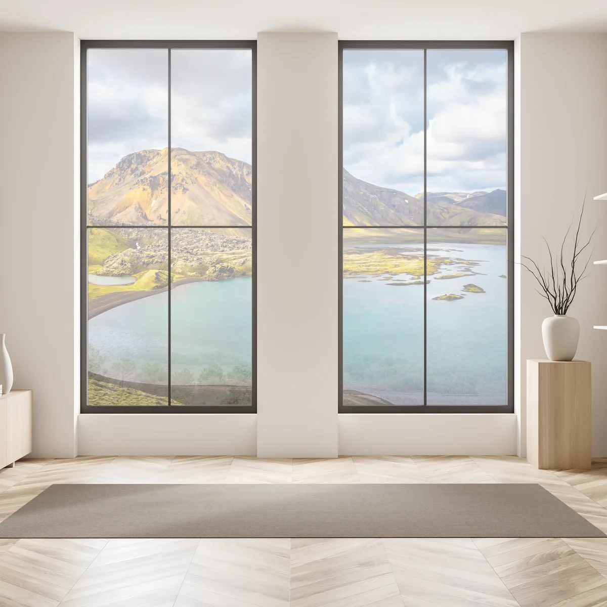 Fensteraufkleber sommersee auf Island Fensteraufkleber sommersee auf Island