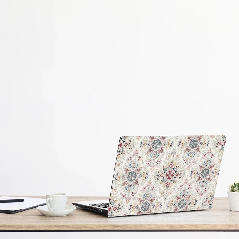 Naklejka na laptopa ozdobny wzór damaskowy w stylu vintage