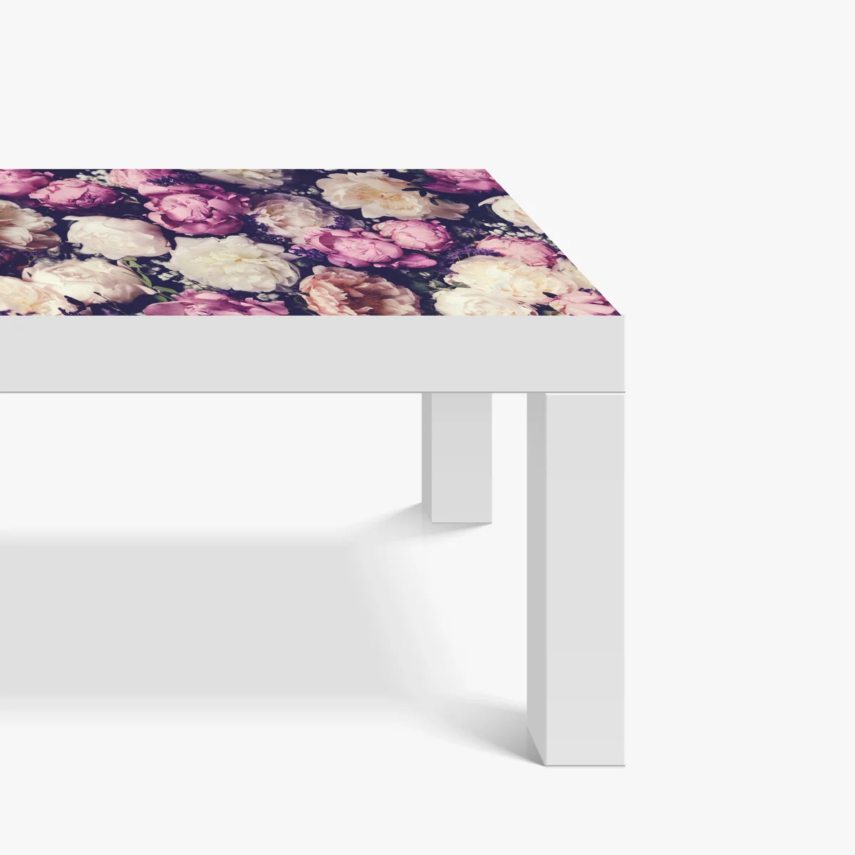 Tischaufkleber und Schreibtischaufkleber romantischer pfingstrosenstrauß in pastelltönen Tischaufkleber und Schreibtischaufkleber romantischer pfingstrosenstrauß in pastelltönen