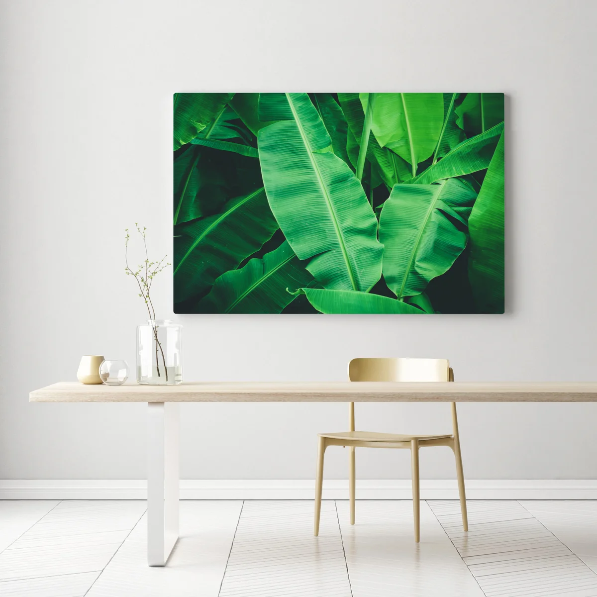 Leinwandbild tropische bananenblätter Leinwandbild tropische bananenblätter