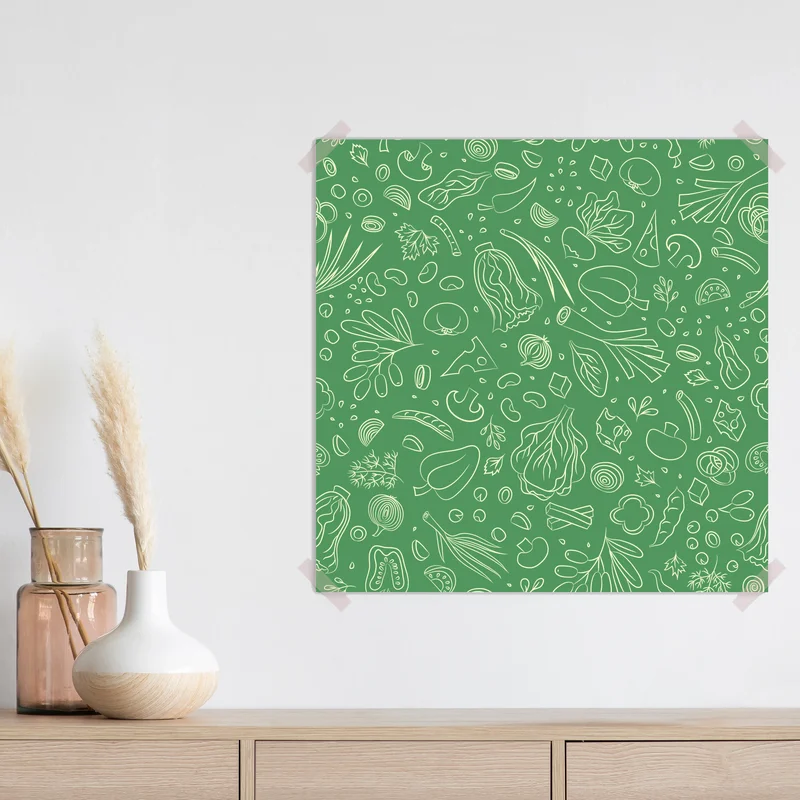 Poster grünes gemüsemuster Poster grünes gemüsemuster