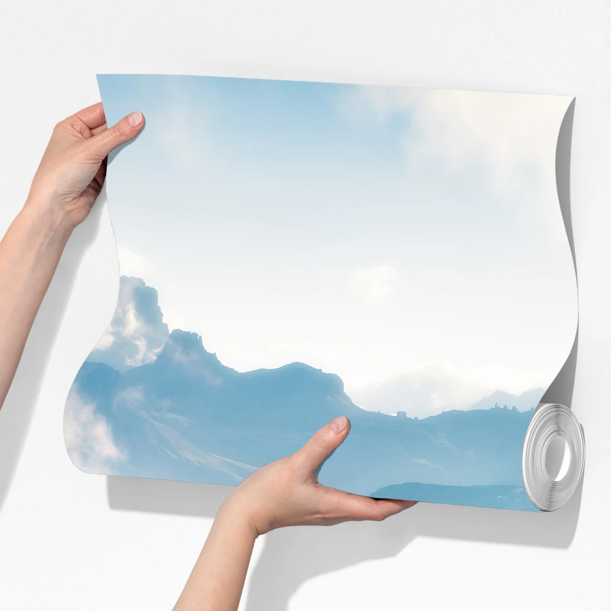 Fototapete nebliger morgen auf Monte Piana, Dolomiten Fototapete nebliger morgen auf Monte Piana, Dolomiten