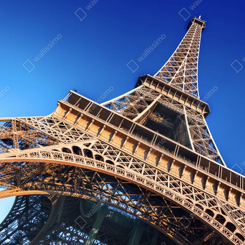 Fototapete Eiffelturm nahaufnahme in Paris Fototapete Eiffelturm nahaufnahme in Paris