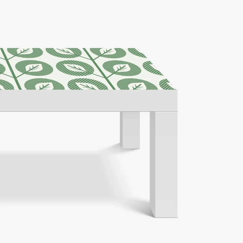 Tischaufkleber und Schreibtischaufkleber grünes geometrisches blattmuster Tischaufkleber und Schreibtischaufkleber grünes geometrisches blattmuster