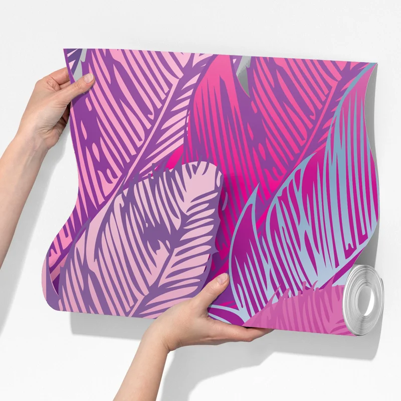 Fototapete irisierendes rosa federmuster Fototapete irisierendes rosa federmuster