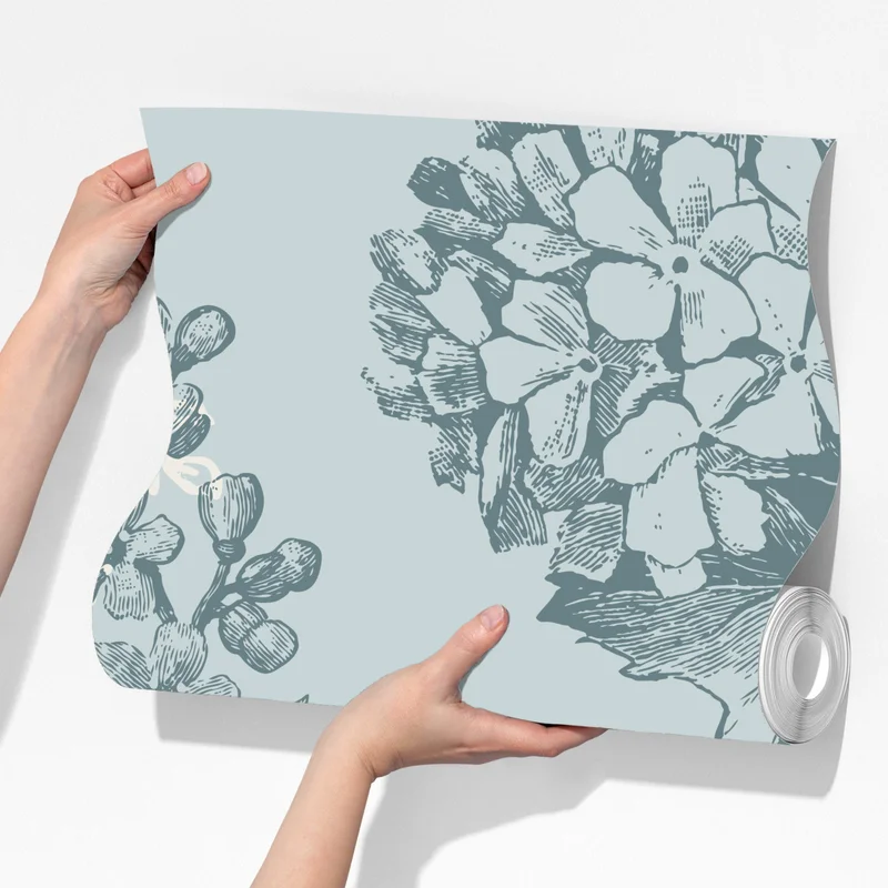 Fototapeta delikatny pastelowy wzór hortensji Fototapeta delikatny pastelowy wzór hortensji